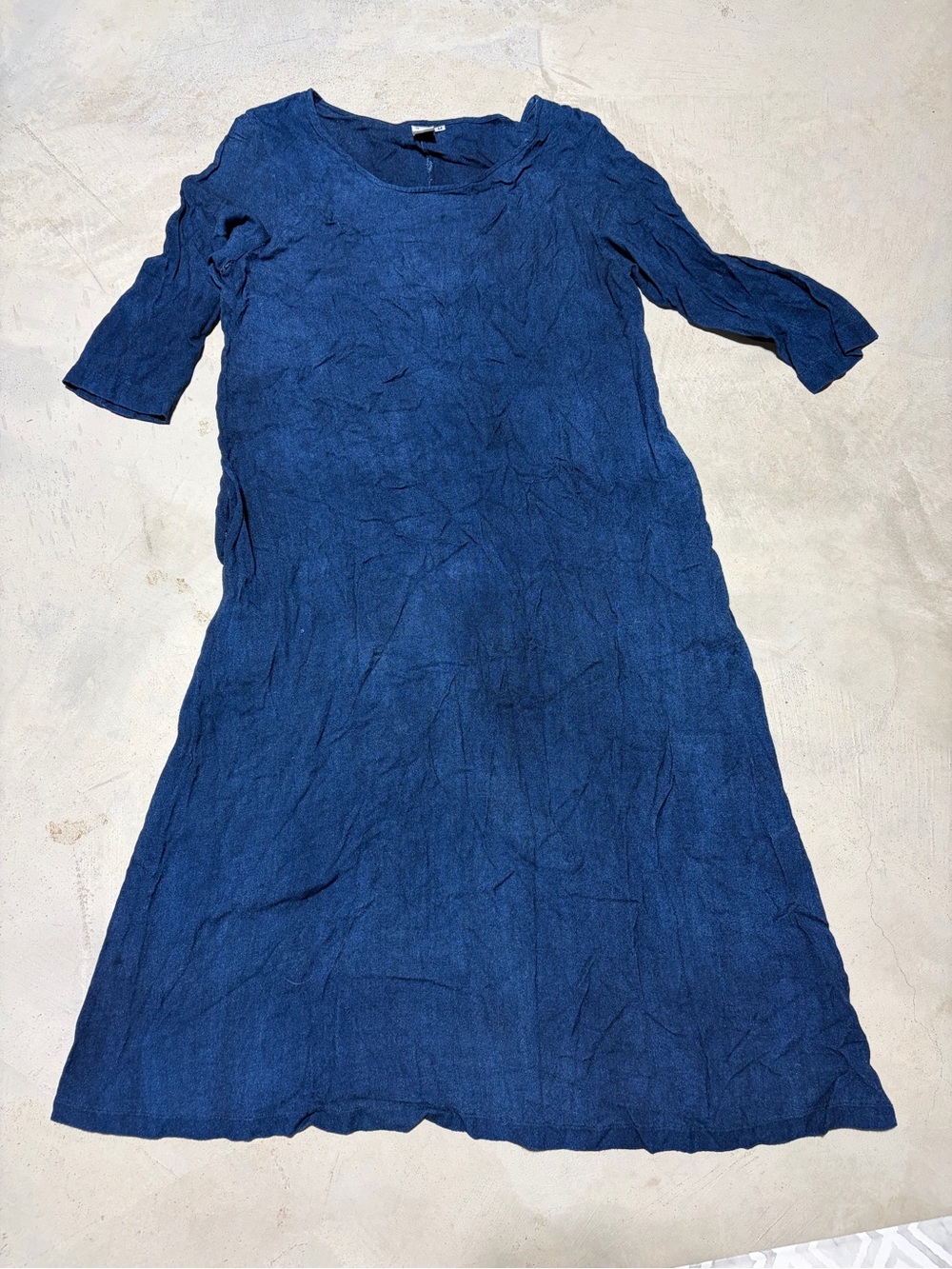Osei duro Blue midi Women's Scoop Neck Dress medium
